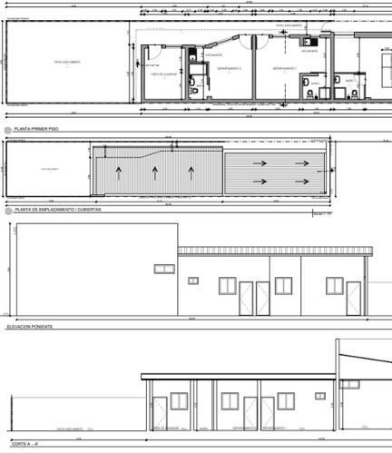 OBRA MENOR LEY DE ANTIGÜEDAD ANTERIOR AÑO 1959 - Plano vivienda aprobada